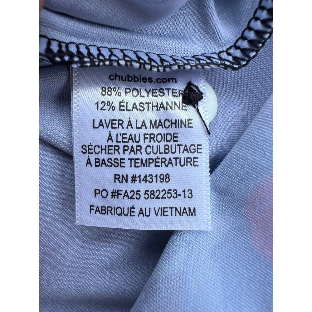 Chubbies The Electric Flowers Performance Polo Shirt‎ Mens XXL Floral Print